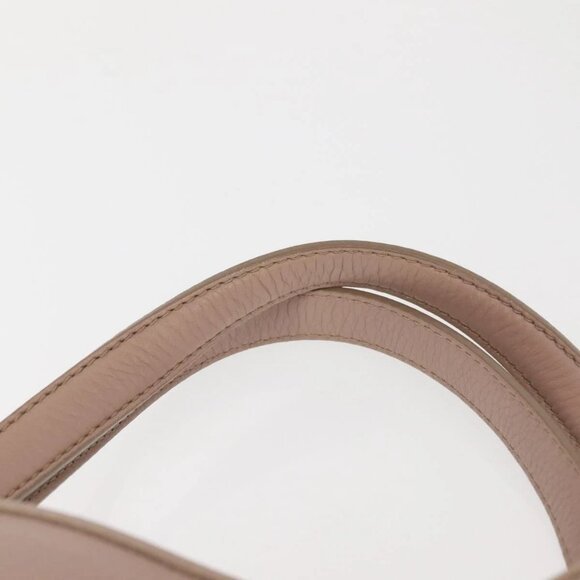 Salvatore Ferragamo Gancini Tote Bag Leather Pink Auth BA5612
